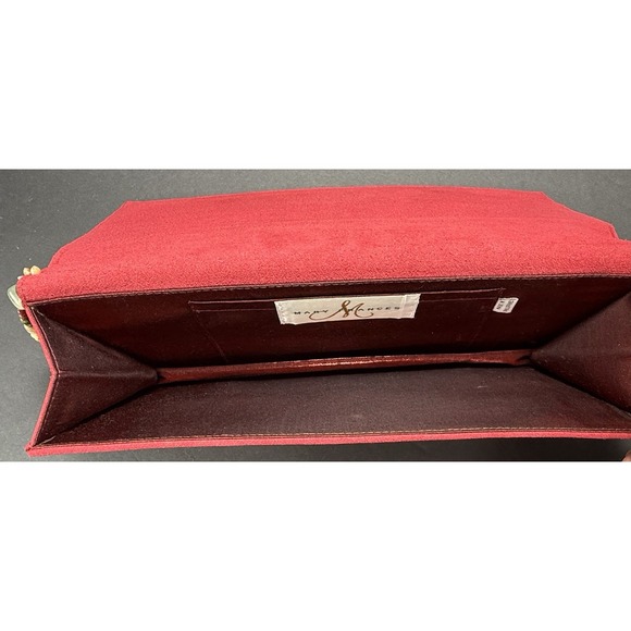 Mary Frances Purse Shoulder Bead Work Floral Embellished Stone Handbag Clutch‎ - Picture 14 of 16